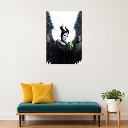 Maleficent Angelina Jolie Movie Family Action Poster Wall Art Print Home Wall Decor