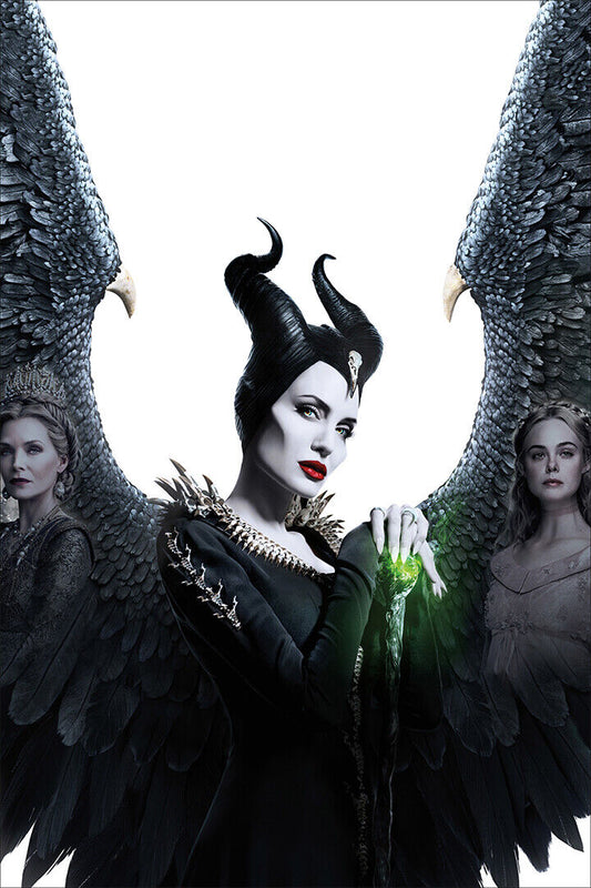 Maleficent Angelina Jolie Movie Family Action Poster Wall Art Print Home Wall Decor