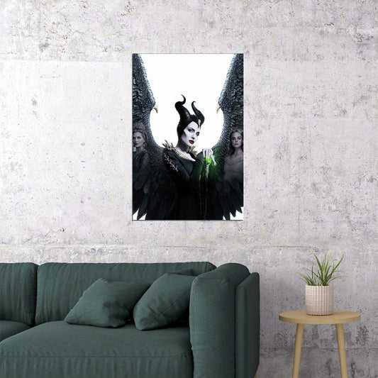 Maleficent Angelina Jolie Movie Family Action Poster Wall Art Print Home Wall Decor