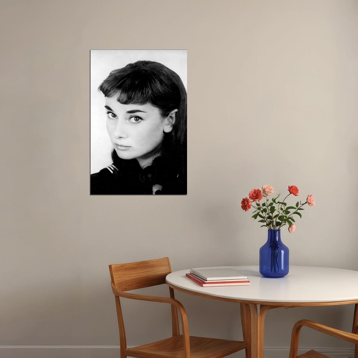 Hepburn Audrey Fashion Actress Model Poster Wall Art Print Home Wall Decor