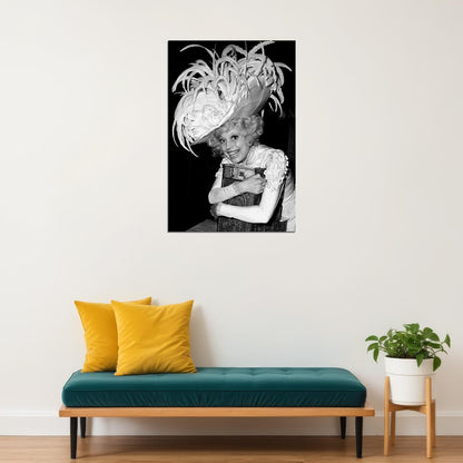 Carol Channing Modeling A Hat Poster Wall Art Print Home Wall Decor