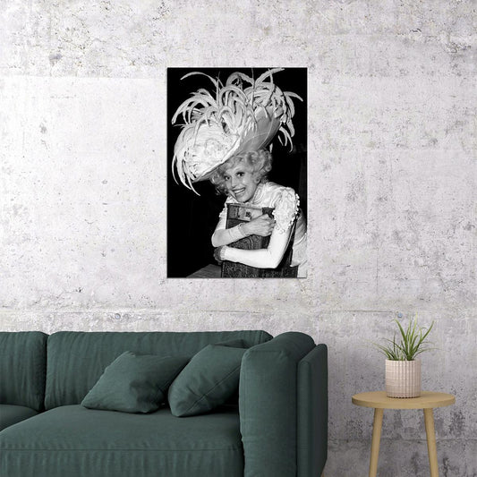 Carol Channing Modeling A Hat Poster Wall Art Print Home Wall Decor