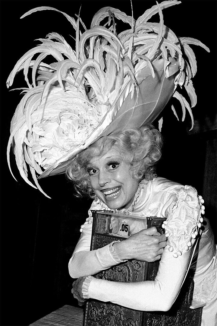 Carol Channing Modeling A Hat Poster Wall Art Print Home Wall Decor