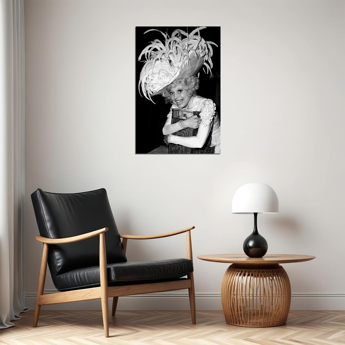 Carol Channing Modeling A Hat Poster Wall Art Print Home Wall Decor