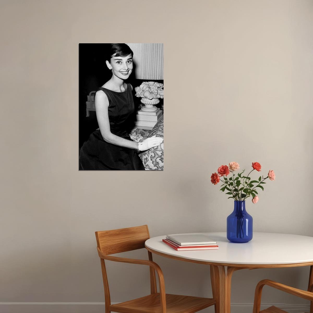 Hepburn Audrey Fashion Actress Model Poster Wall Art Print Home Wall Decor