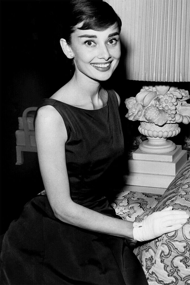 Hepburn Audrey Fashion Actress Model Poster Wall Art Print Home Wall Decor