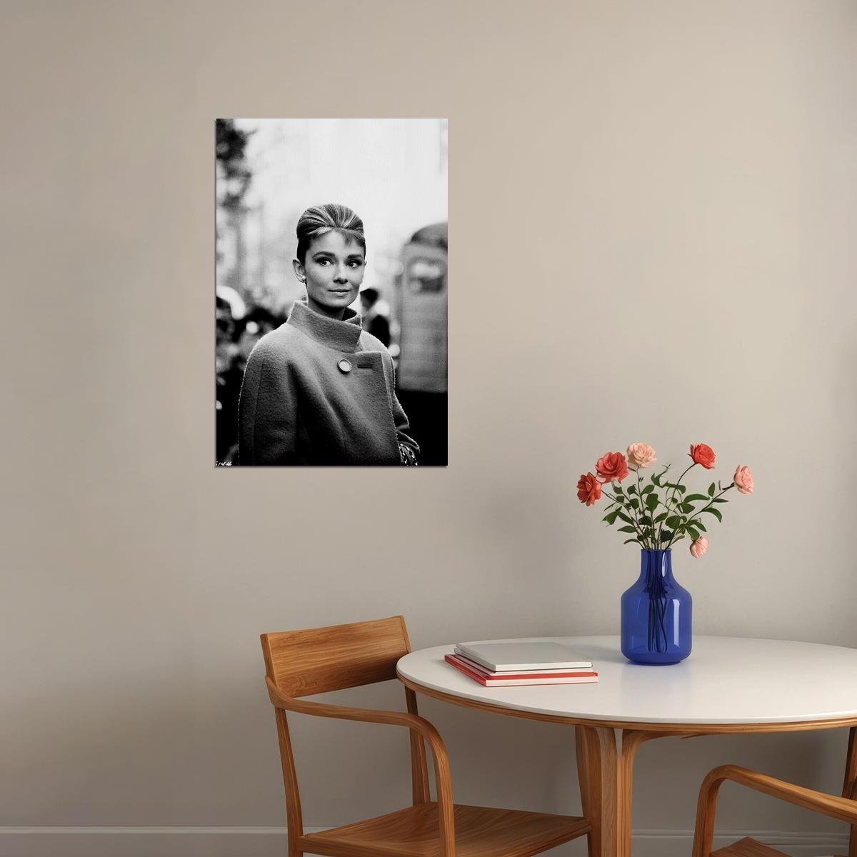 Hepburn Audrey Model Actress Poster Wall Art Print Home Wall Decor