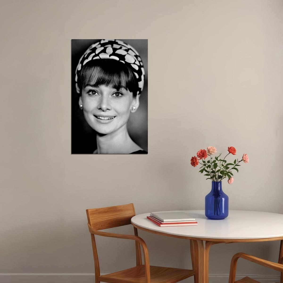 Hepburn Audrey Fashion Model Poster Wall Art Print Home Wall Decor