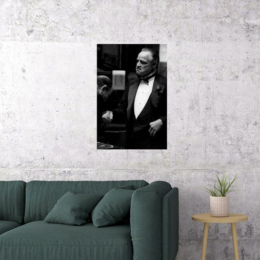 Marlon Brando In The Godfather Movie Poster Wall Art Print Home Wall Decor