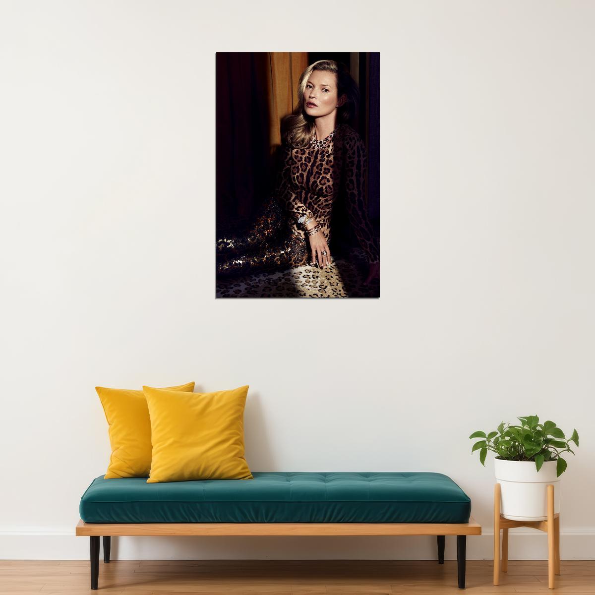 Kate Moss Supermodel Idol Poster Wall Art Print Home Wall Decor
