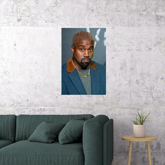 Kanye West Hip Hop Rap Music Singer Songwriter Poster Wall Art Print Home Wall Decor