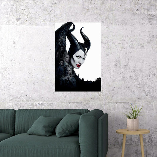 Maleficent Angelina Jolie Movie Family Action Poster Wall Art Print Home Wall Decor