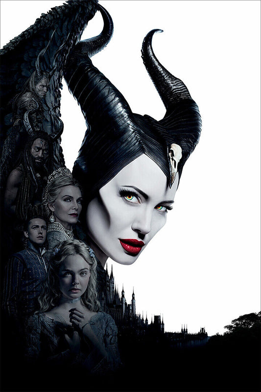 Maleficent Angelina Jolie Movie Family Action Poster Wall Art Print Home Wall Decor