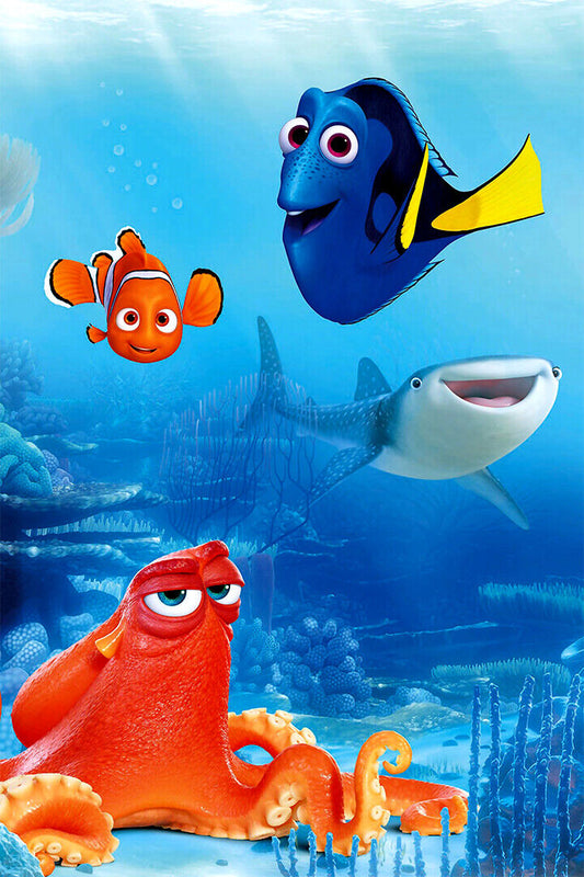 Finding Nemo Movie Animation Comedy Action Poster Wall Art Print Home Wall Decor