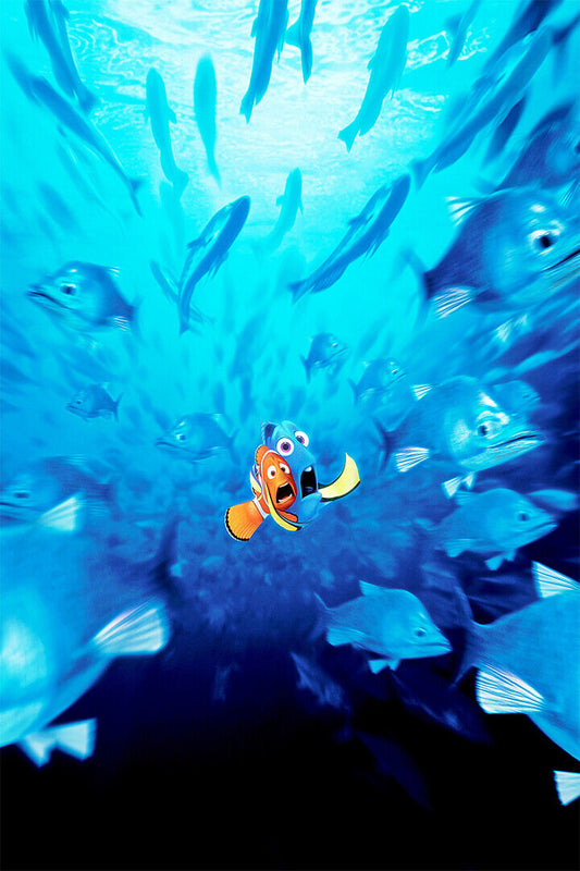 Finding Nemo Bruce Shark Ocean Movie Animation Poster Wall Art Print Home Wall Decor
