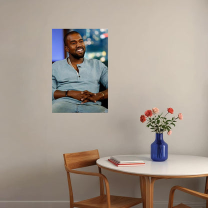 Kanye West Hip Hop Rap Music Entrepreneur Singer Poster Wall Art Print Home Wall Decor