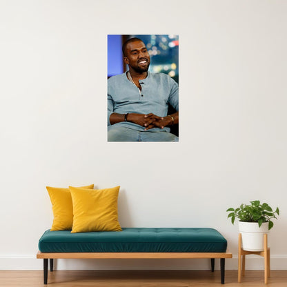 Kanye West Hip Hop Rap Music Entrepreneur Singer Poster Wall Art Print Home Wall Decor