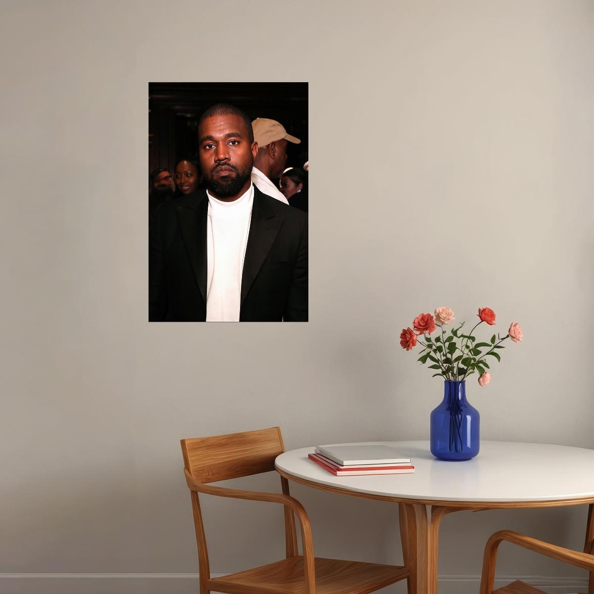 Kanye West Hip Hop Rap Music Songwriter Singer Poster Wall Art Print Home Wall Decor