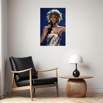 Whitney Houston Singer Musician Artist Poster Wall Art Print Home Wall Decor