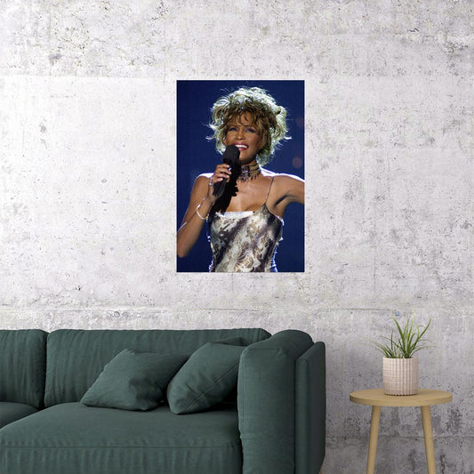 Whitney Houston Singer Musician Artist Poster Wall Art Print Home Wall Decor