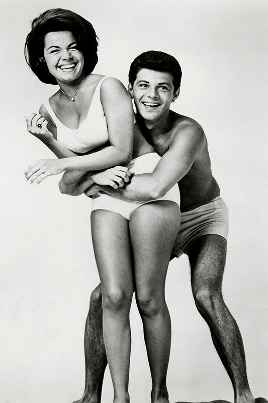 Funicello And Avalon In Beach Party Movie Comedy Poster Wall Art Print Home Wall Decor
