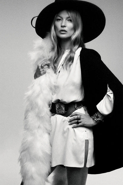 Kate Moss British Supermodel Poster Wall Art Print Home Wall Decor