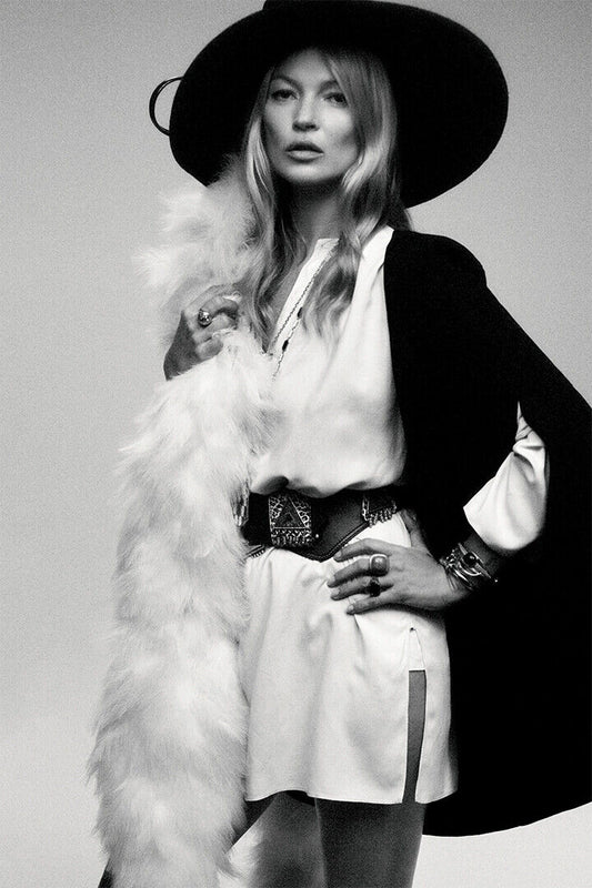 Kate Moss British Supermodel Poster Wall Art Print Home Wall Decor