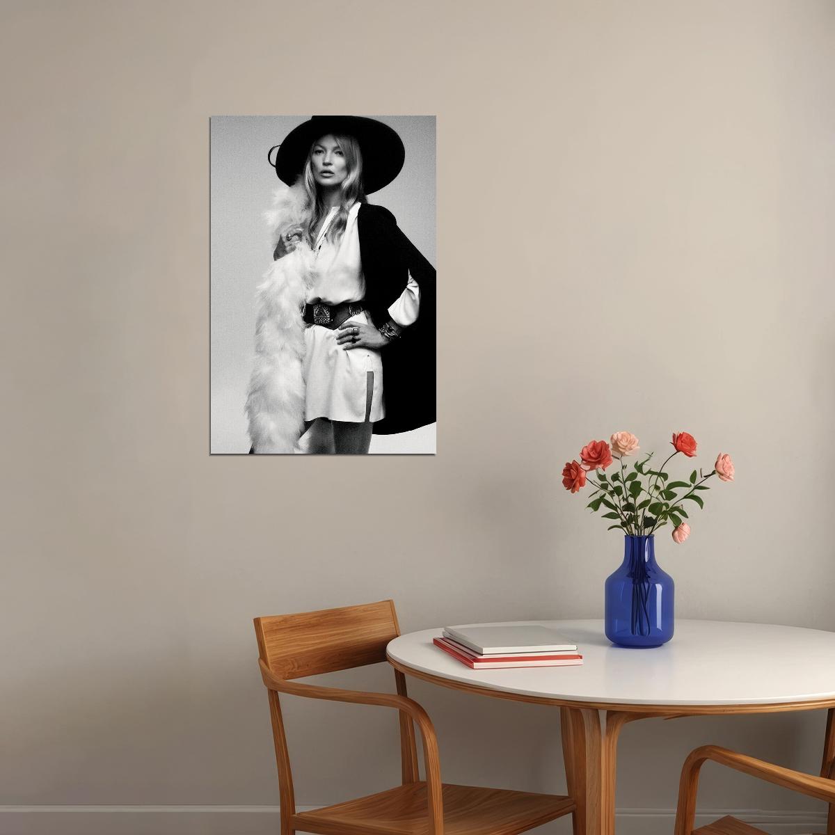 Kate Moss British Supermodel Poster Wall Art Print Home Wall Decor