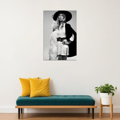 Kate Moss British Supermodel Poster Wall Art Print Home Wall Decor