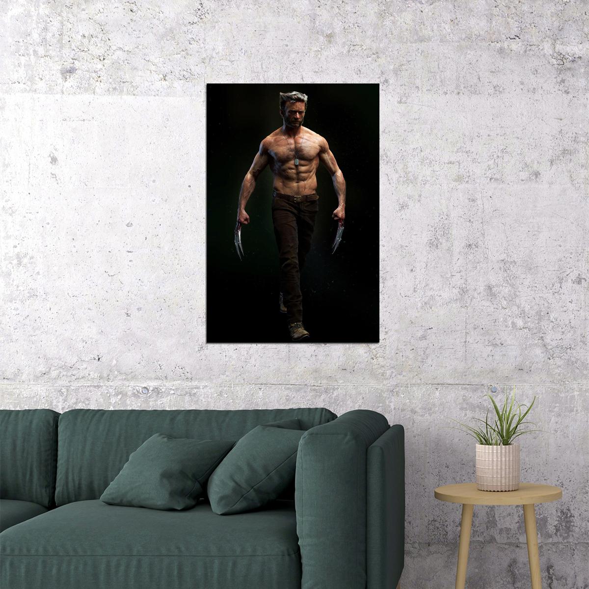Wolverine Logan 3 2017 Movie Action Drama Poster Wall Art Print Home Wall Decor