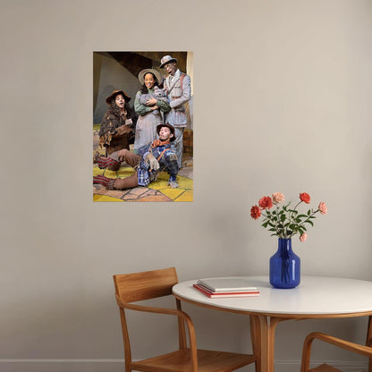Cast Of The Wizard Of Oz Movie Action Poster Wall Art Print Home Wall Decor