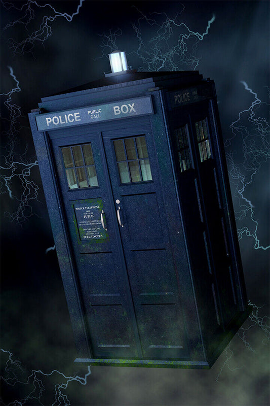 Dr Who Space Tardis Movie Comedy Poster Wall Art Print Home Wall Decor