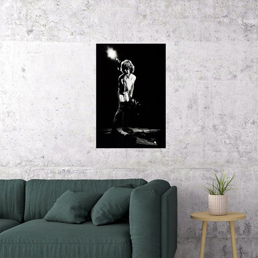 Mick Jagger On Stage Musician Actor Poster Wall Art Print Home Wall Decor