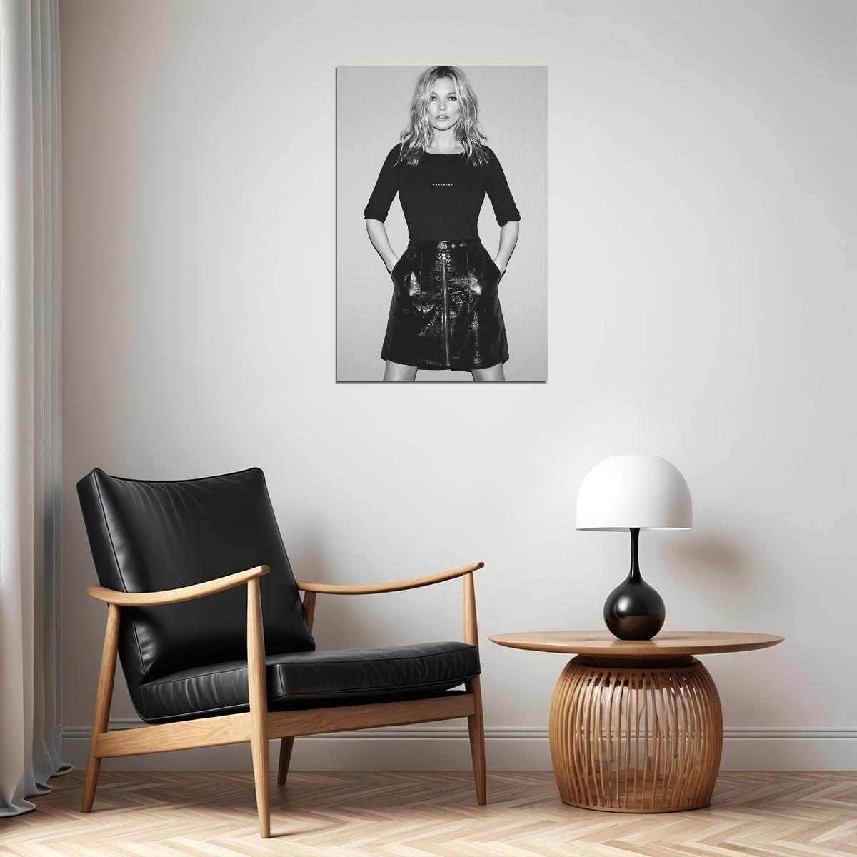 Kate Moss Model Artist Fashion Icon Poster Wall Art Print Home Wall Decor