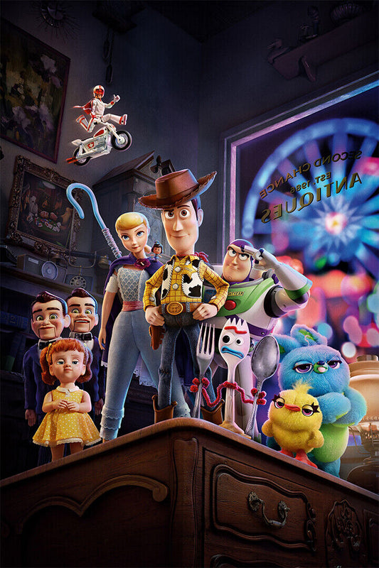 Toy Story Woody Buzz Animaiton Movie Poster Wall Art Print Home Wall Decor