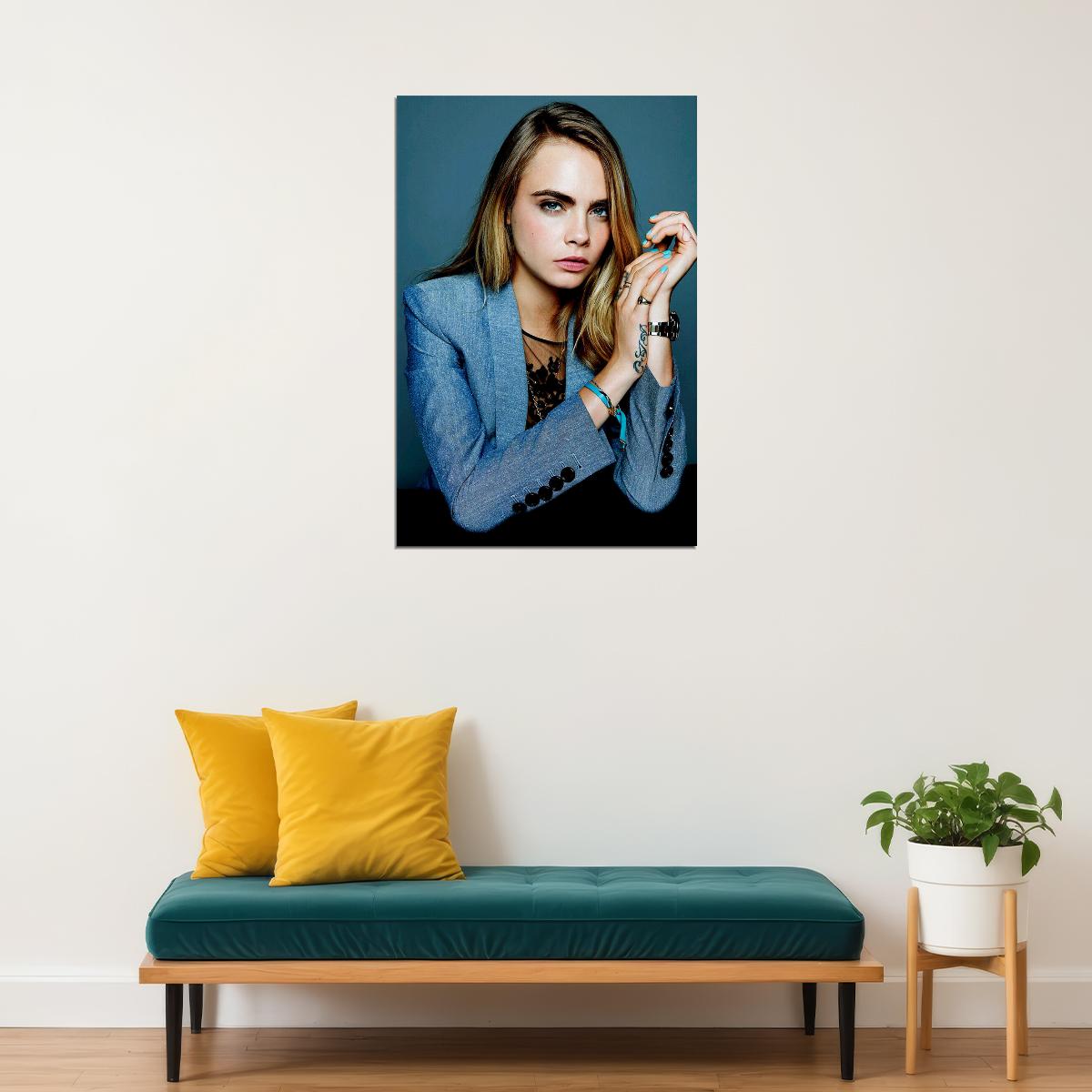 Cara Delevingne Model Actress Poster Wall Art Print Home Wall Decor