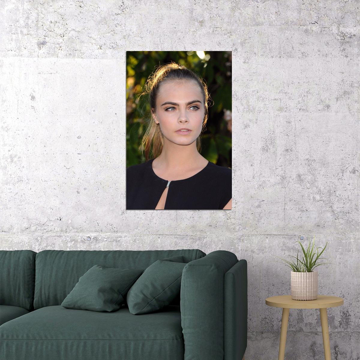 Cara Delevingne British Model Actress Poster Wall Art Print Home Wall Decor