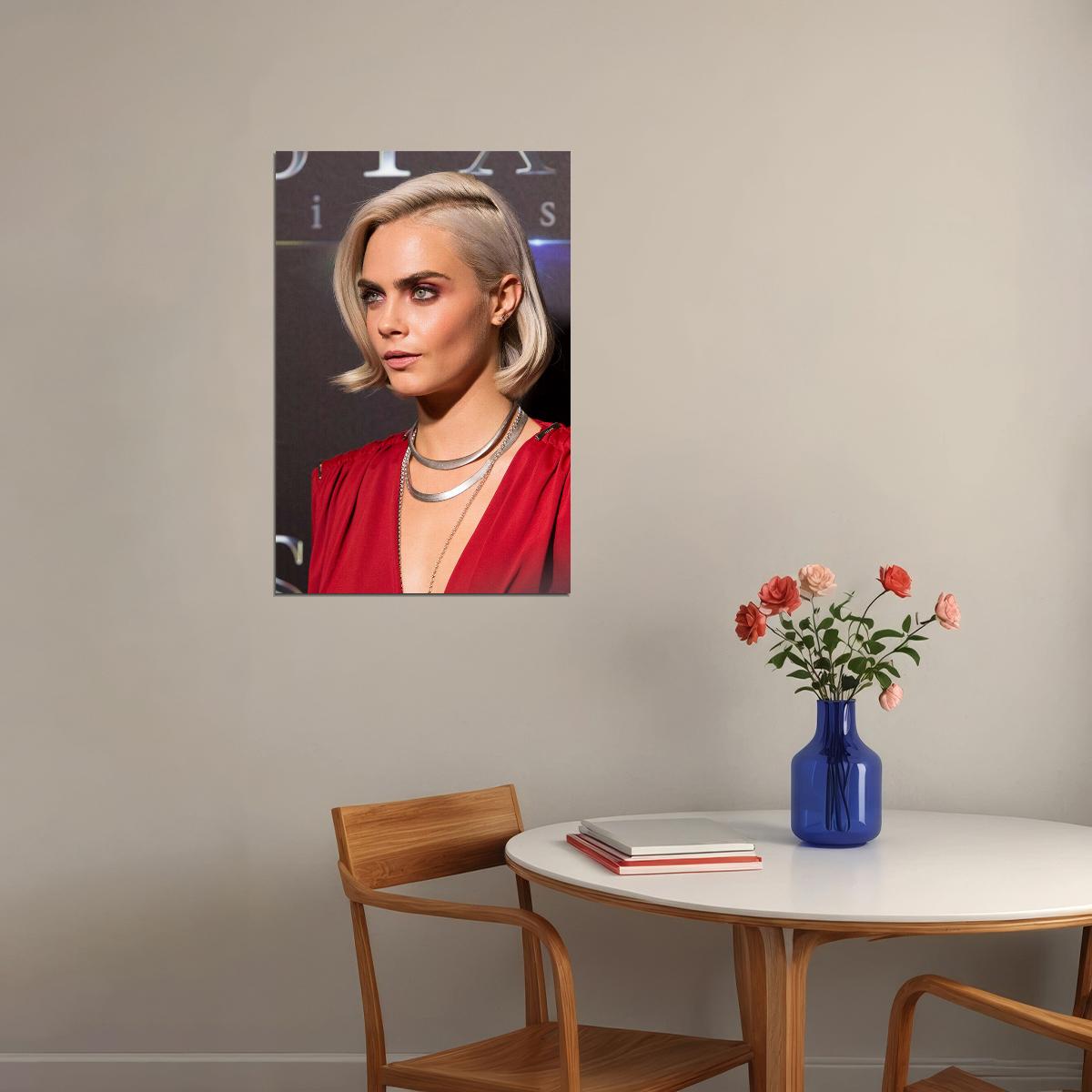 Cara Delevingne Actress Model Poster Wall Art Print Home Wall Decor
