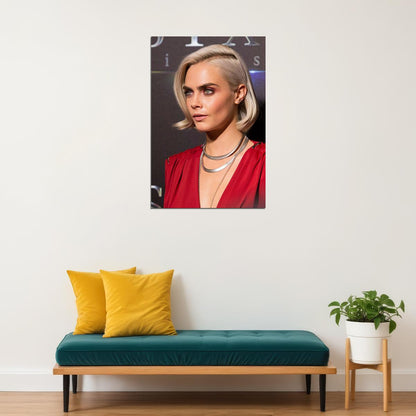 Cara Delevingne Actress Model Poster Wall Art Print Home Wall Decor