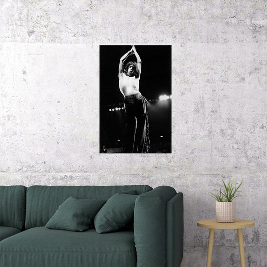 Mick Jagger On Stage Musician Actor Poster Wall Art Print Home Wall Decor