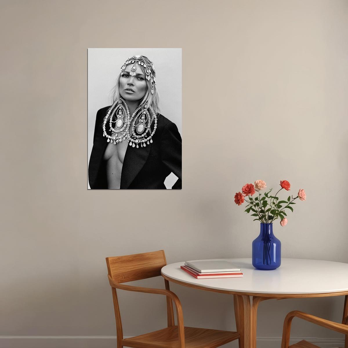 Kate Moss British Supermodel Poster Wall Art Print Home Wall Decor