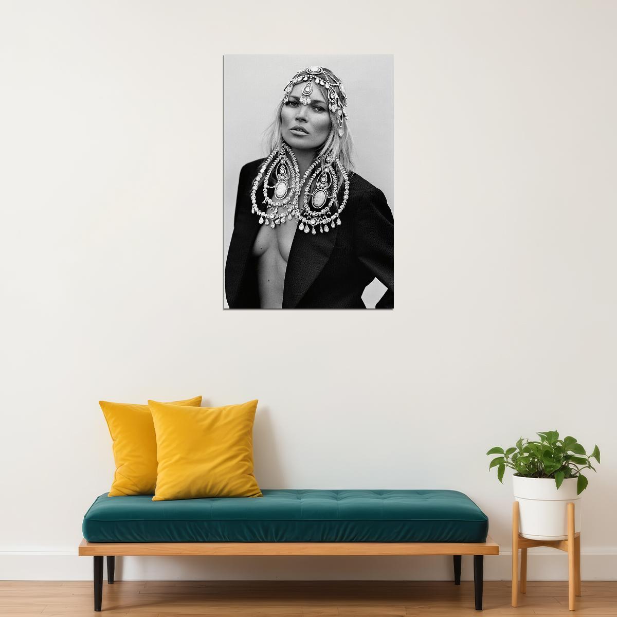 Kate Moss British Supermodel Poster Wall Art Print Home Wall Decor