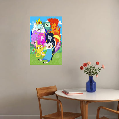 Adventure Time Movie Animation Action Poster Wall Art Print Home Wall Decor