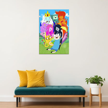 Adventure Time Movie Animation Action Poster Wall Art Print Home Wall Decor