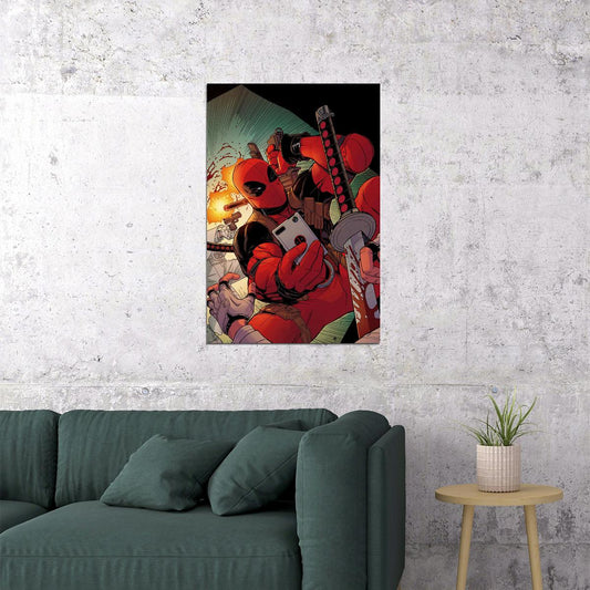Deadpool Superheroes Comic Movie Poster Wall Art Print Home Wall Decor