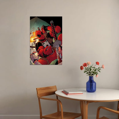 Deadpool Superheroes Comic Movie Poster Wall Art Print Home Wall Decor