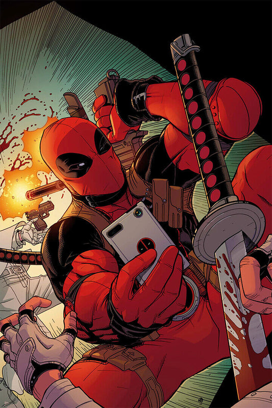 Deadpool Superheroes Comic Movie Poster Wall Art Print Home Wall Decor