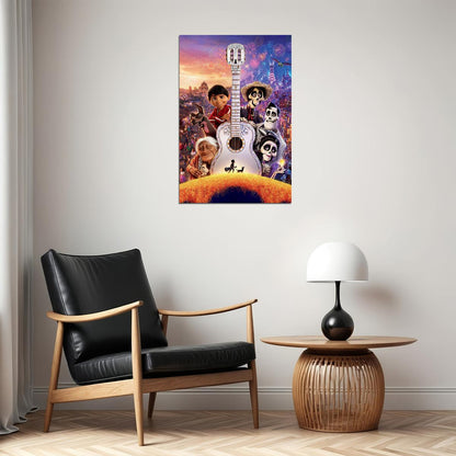 Coco Movie Animation Adventure Poster Wall Art Print Home Wall Decor