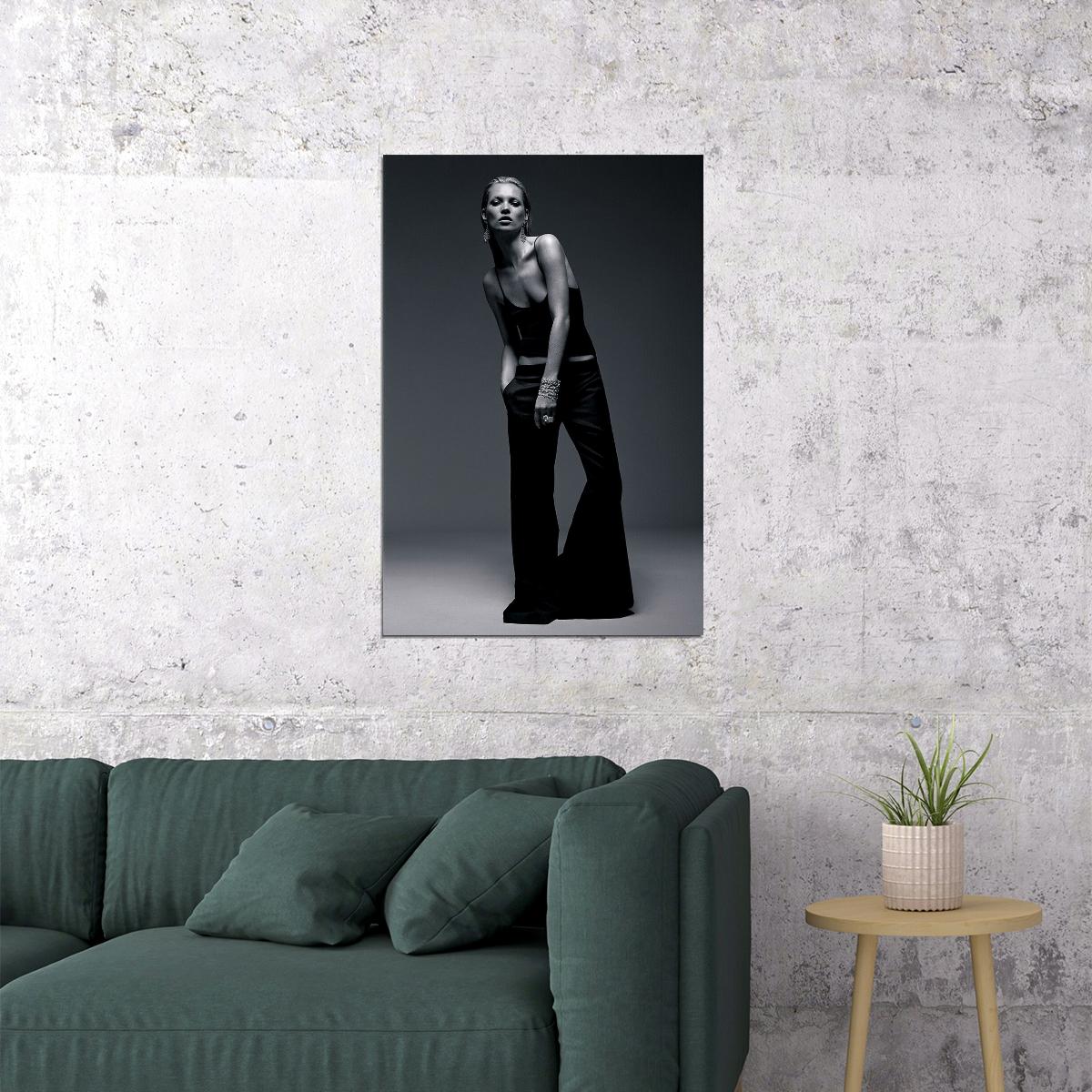 Kate Moss British Supermodel Poster Wall Art Print Home Wall Decor