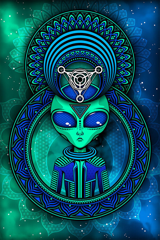 Alien Movie Psychedelic Trippy Abstract Poster Wall Art Print Home Wall Decor
